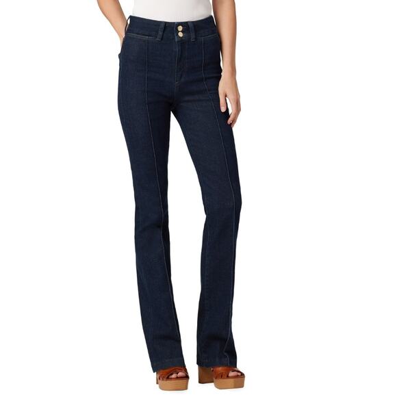 Joes Jeans Hi Honey Pintuck Boot Cut Jeans Size 26 High Waist Comeback Dark Wash - Picture 3 of 11